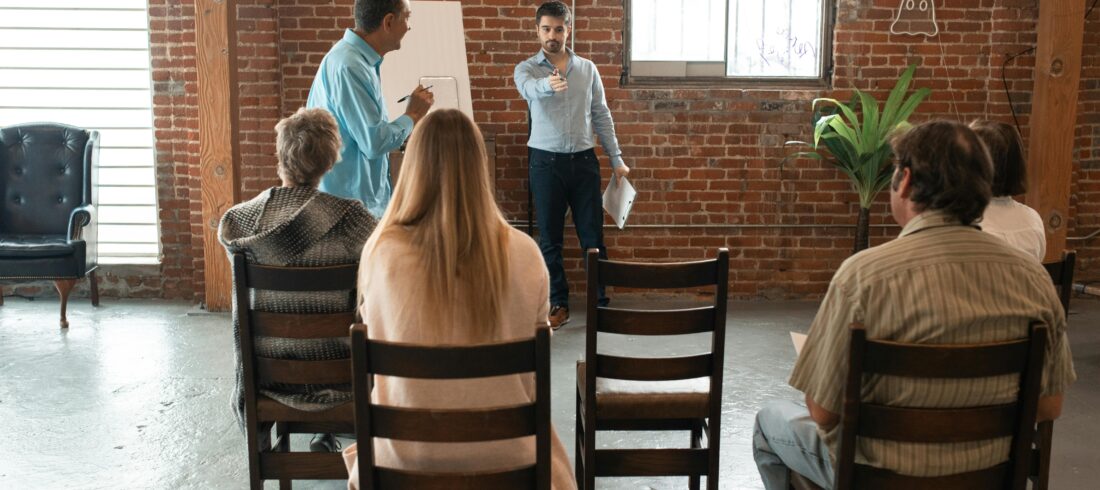 Church members listening and reflecting together during a pastor search season